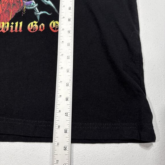 Celine Dion My Heart Will Go On Heavy Metal T-Shirt Mens Size L/XL Black Tee - Picture 7 of 7